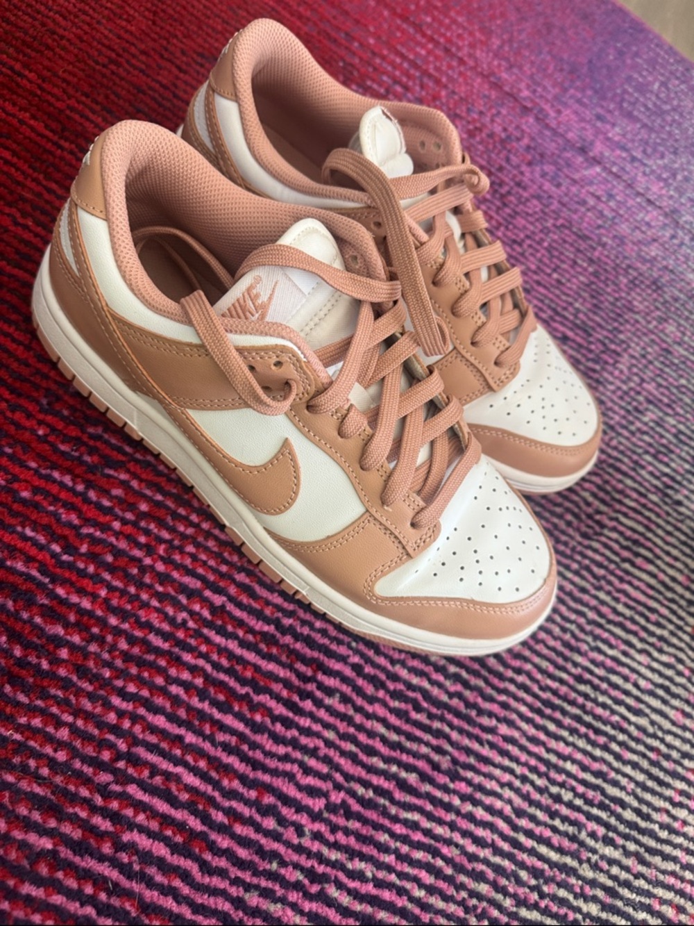 Nike Women’s dunks in tan color